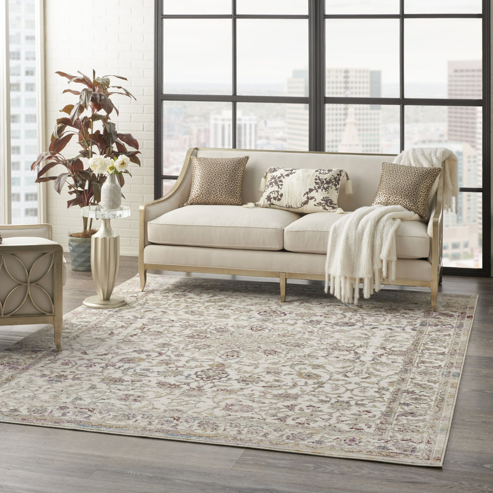 Nourison Melody MEL02 Ivory Multicolor Area Rug Room Image Feature