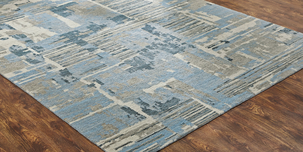 featured Ancient Boundaries Mesa MES-729 Blue Area Rug Floor Image