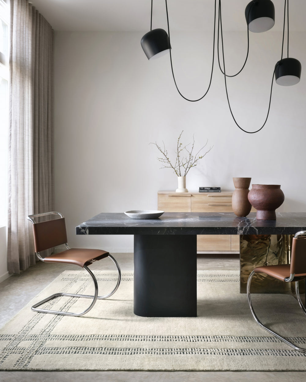 Loloi Milton MLT-01 Ivory/Ink Area Rug by Carrier and Company Lifestyle Image Feature