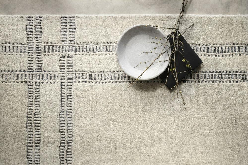 Loloi Milton MLT-01 Ivory/Ink Area Rug by Carrier and Company Lifestyle Image Feature