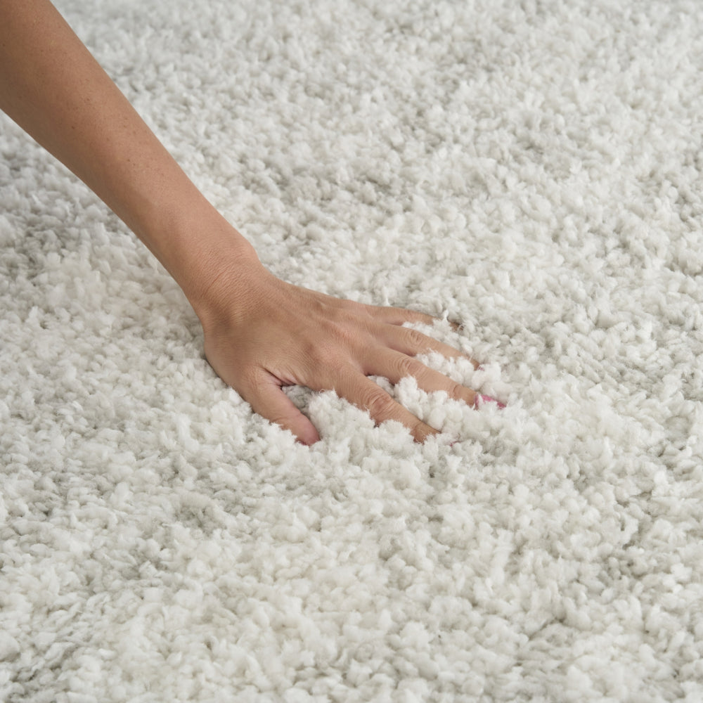 Nourison Modern Shag MMD06 Ivory Grey Area Rug Room Image Feature