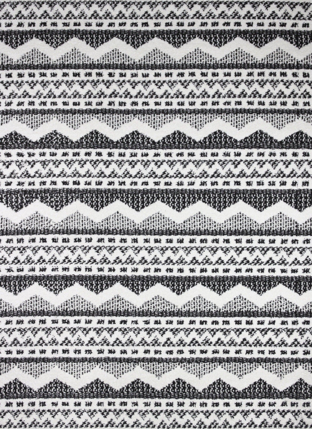 Bashian Navajo N114-NAV102 Ivory/Black Area Rug