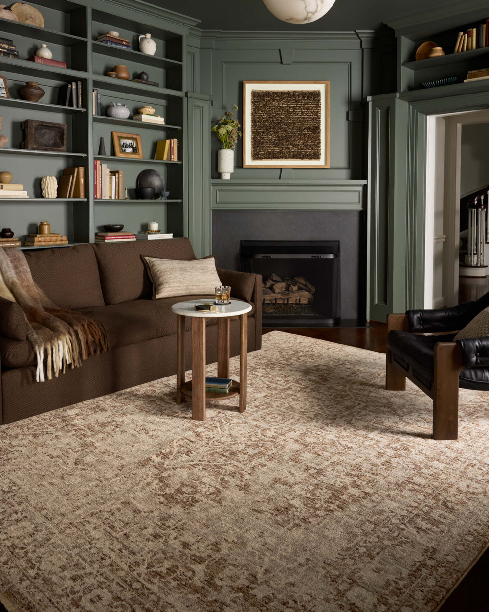 Loloi II Newman NEW-02 Bark / Natural Area Rug Lifestyle Image Feature