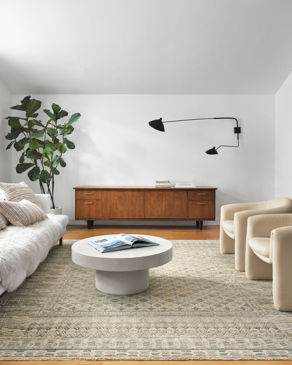 Loloi Nola NOL-03 Sand/Beige Area Rug Lifestyle Image Feature