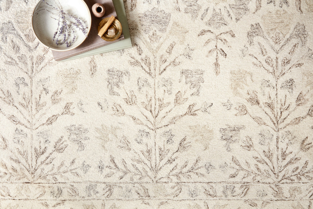 Loloi Norabel NOR-02 Ivory/Neutral Area Rug Lifestyle Image Feature
