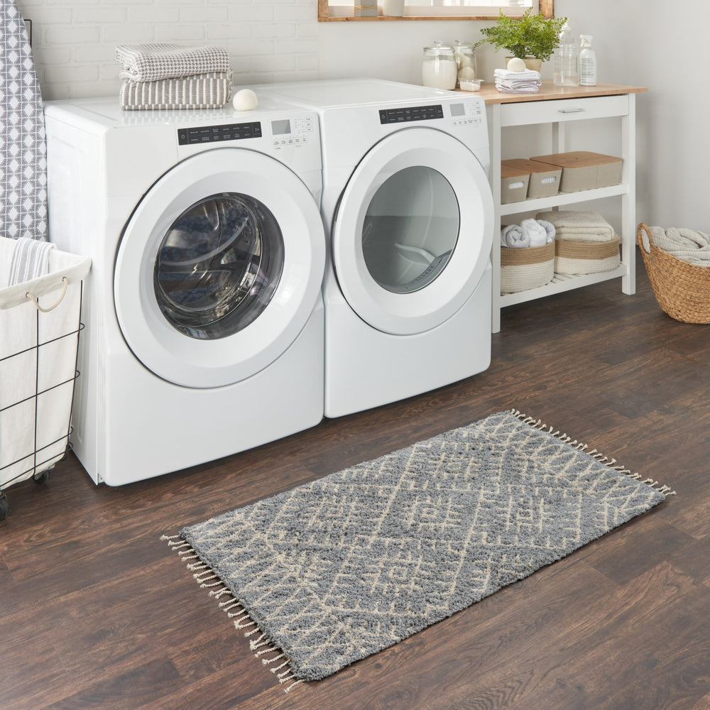 Nourison Native Art NTV12 Grey Area Rug