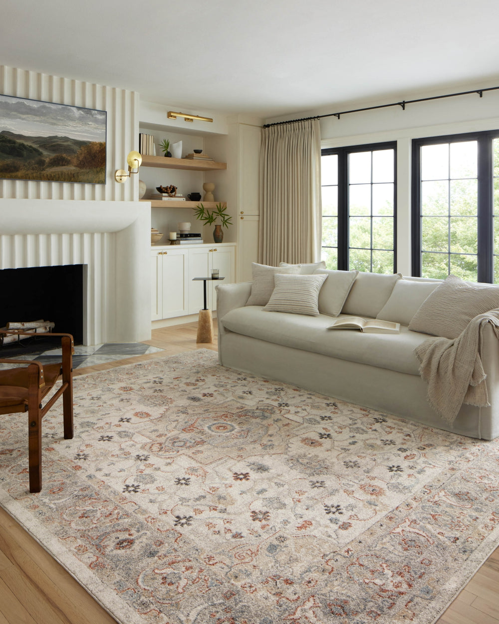 Loloi Odette ODT-09 Ivory/Multi Area Rug Lifestyle Image Feature