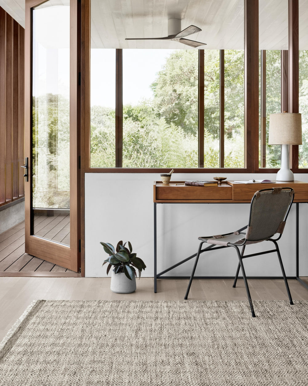 Loloi Omen OME-01 Grey Area Rug Lifestyle Image Feature