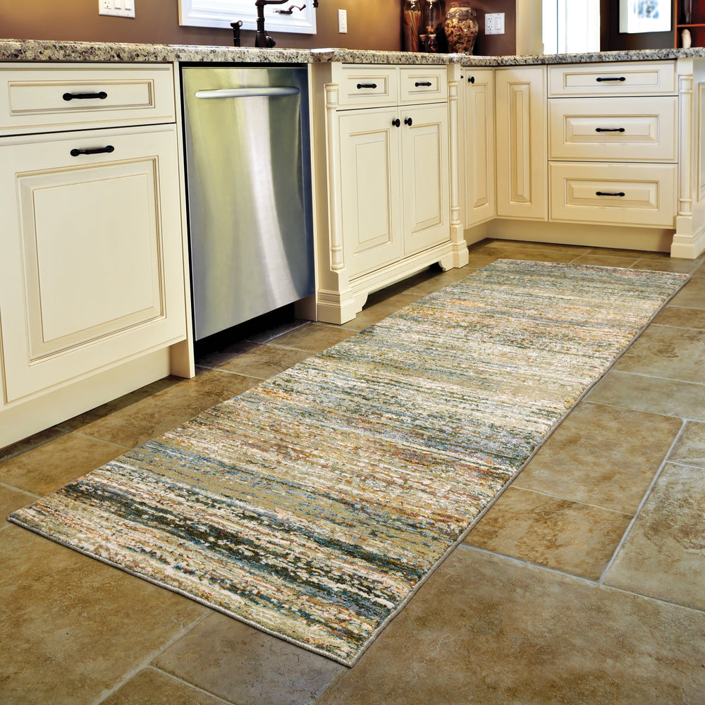 Oriental Weavers Atlas 8037J Area Rug Runner Image Feature