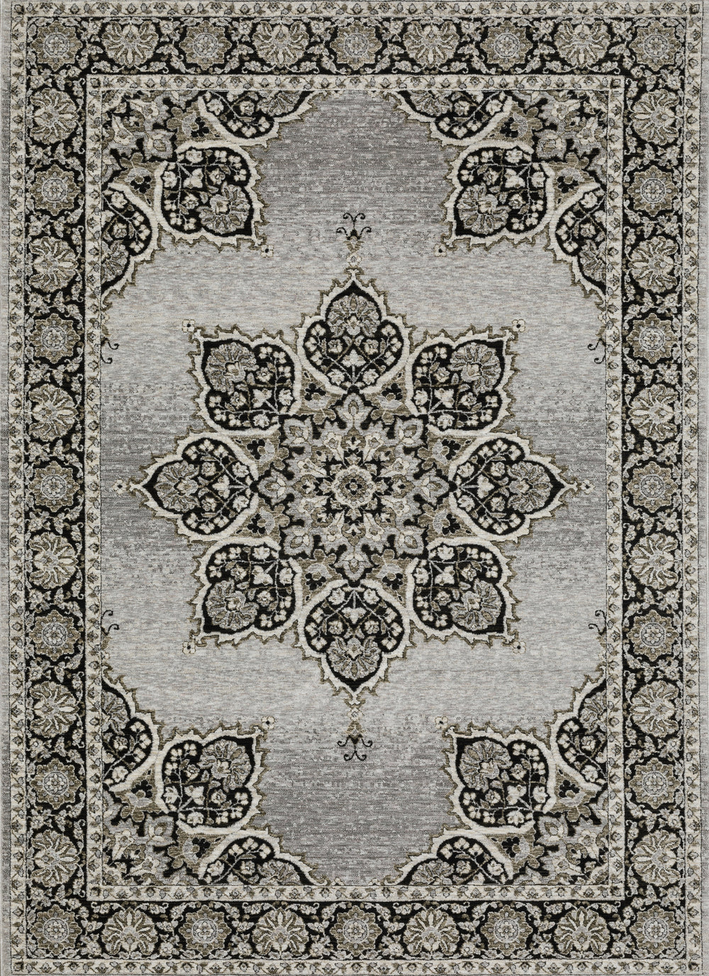 Oriental Weavers Chamberlain CH11L Grey/Black Area Rug