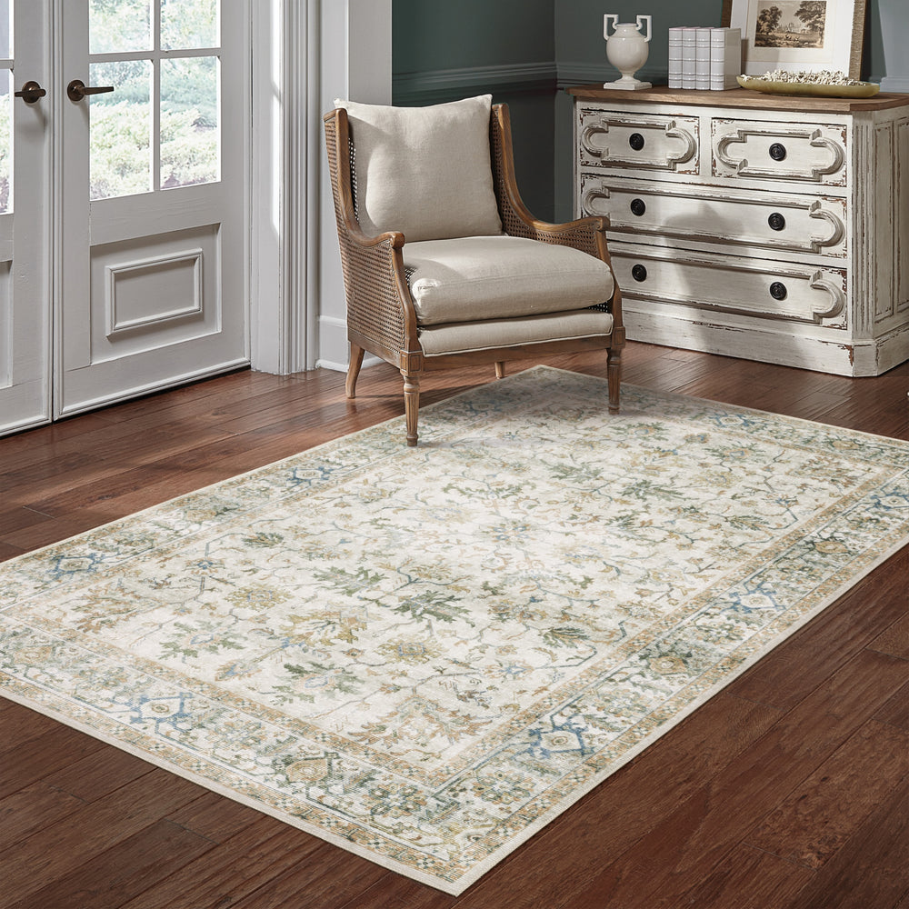 Oriental Weavers Charleston CHA10 Ivory/Multi Area Rug Lifestyle Image Feature
