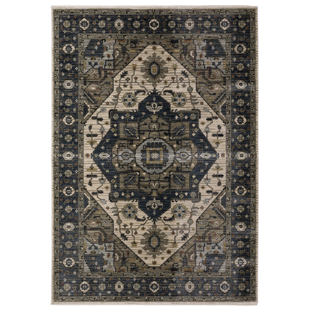 Oriental Weavers Eliana ELI05 Blue/Brown Area Rug