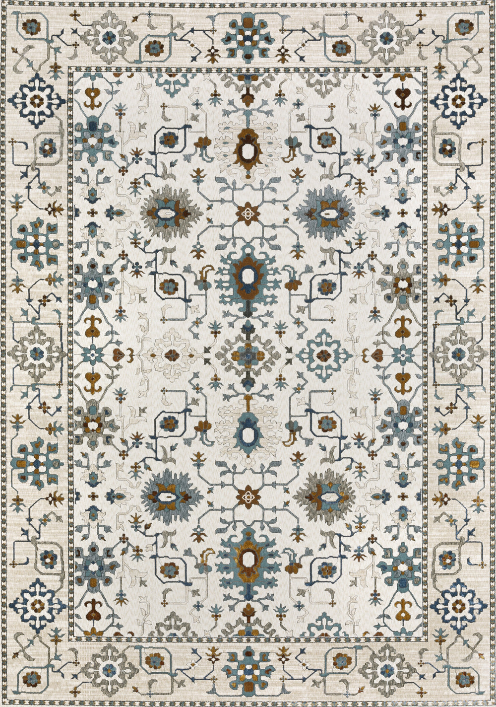 Oriental Weavers Ellington ELL10 Ivory/Blue Area Rug