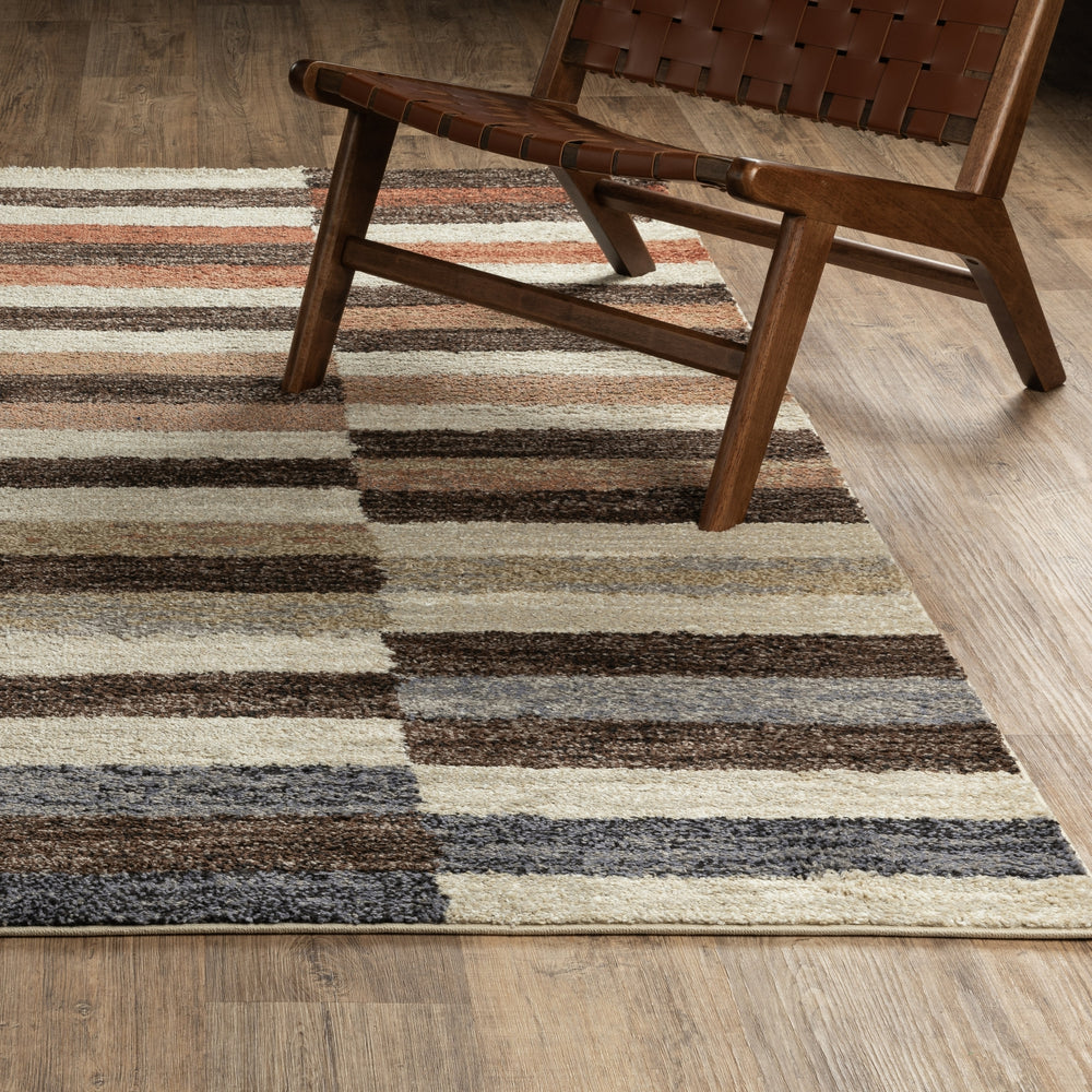Oriental Weavers Gemma GEM10 Multi / Brown Area Rug Lifestyle Image Feature