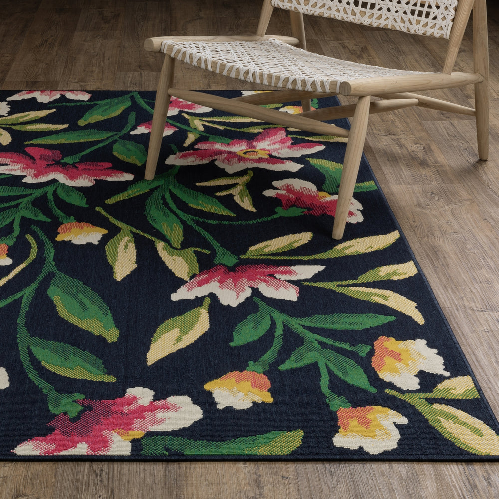Oriental Weavers Havana HAV12 Navy/ Multi Area Rug Lifestyle Image Feature