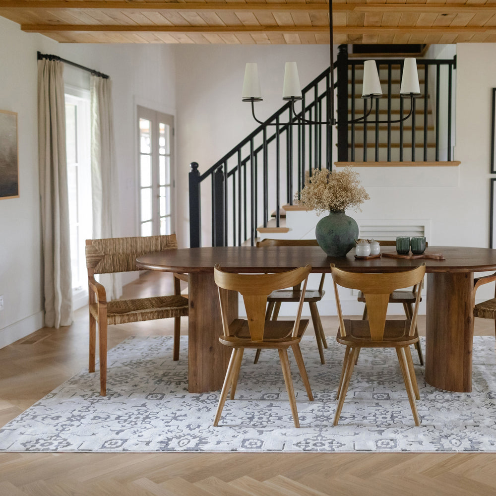 Oriental Weavers Intrigue INT08 Ivory/Grey Area Rug Lifestyle Image Feature
