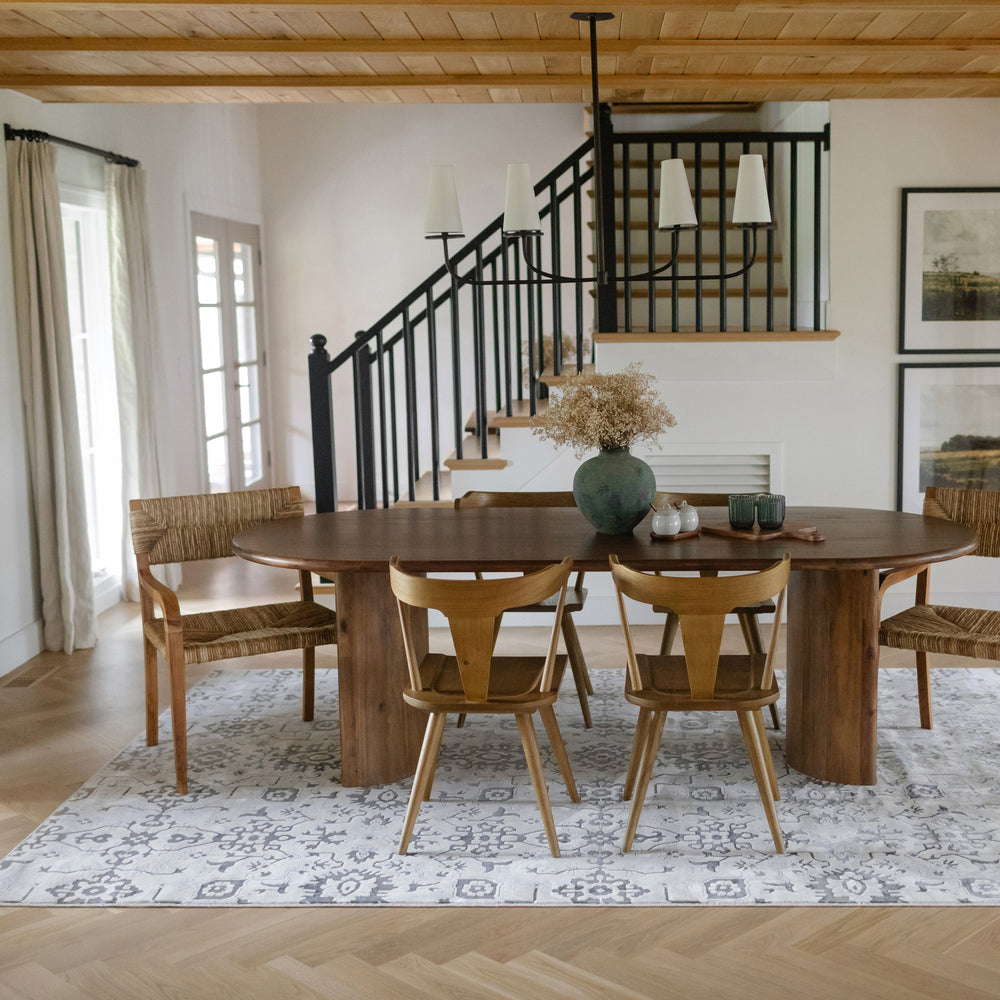 Oriental Weavers Intrigue INT08 Ivory/Grey Area Rug Lifestyle Image Feature