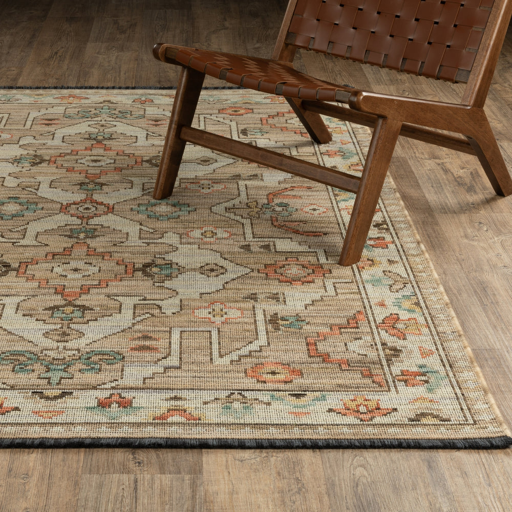 Oriental Weavers Legacy LGY08 Rust / Blue Area Rug Lifestyle Image Feature