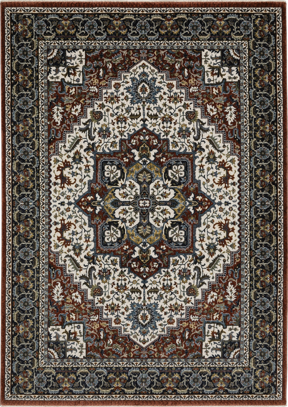 Oriental Weavers Vivian VI06A Red/Multi Area Rug