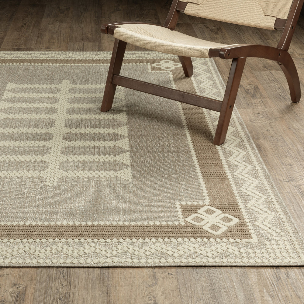Oriental Weavers Zarina ZAR08 Beige / Brown Area Rug Lifestyle Image Feature