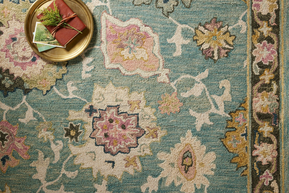 Loloi Padma PMA-04 Teal/Multi Area Rug Lifestyle Image Feature