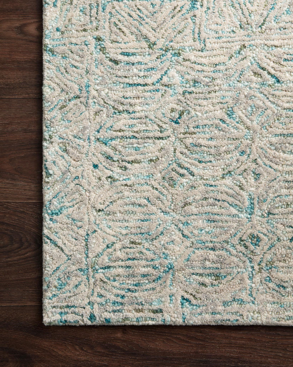 Loloi Peregrine PER-05 Aqua Area Rug Runner Image Feature