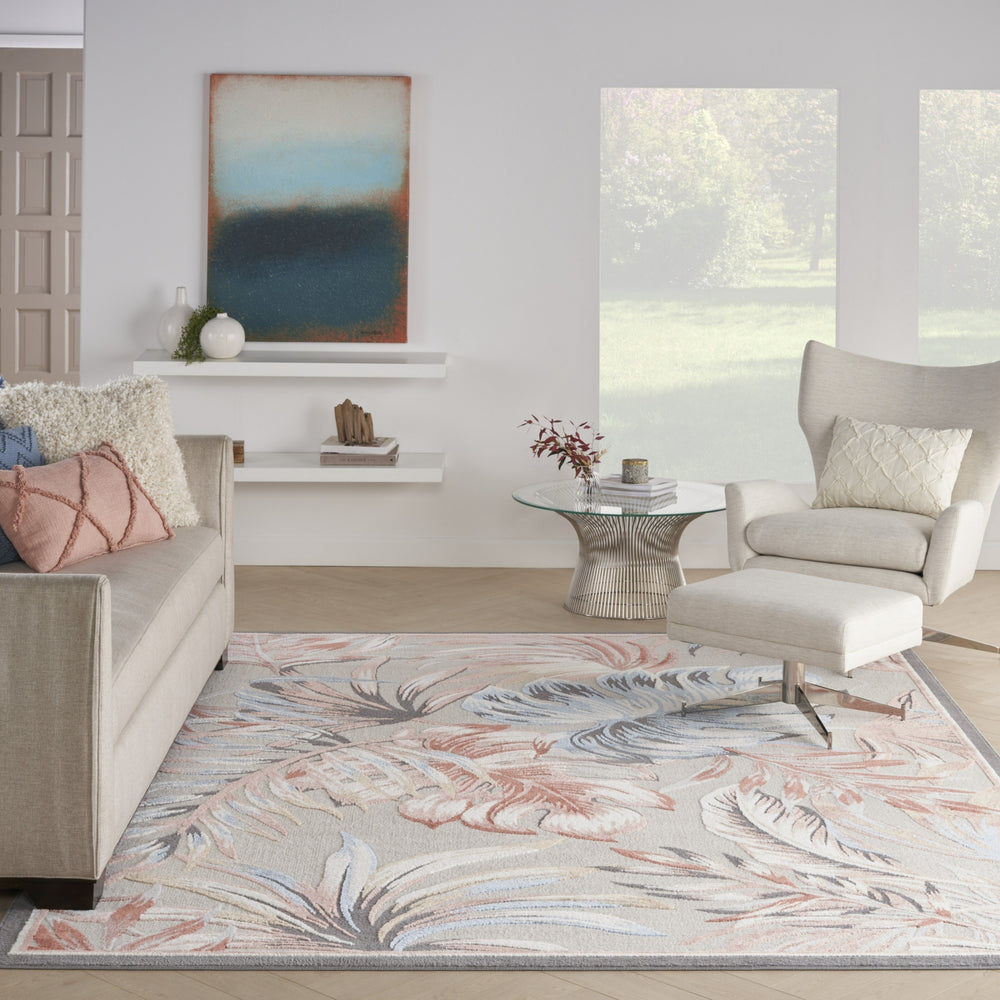 Nourison Pompeii PMP01 Multicolor Area Rug Room Image Feature