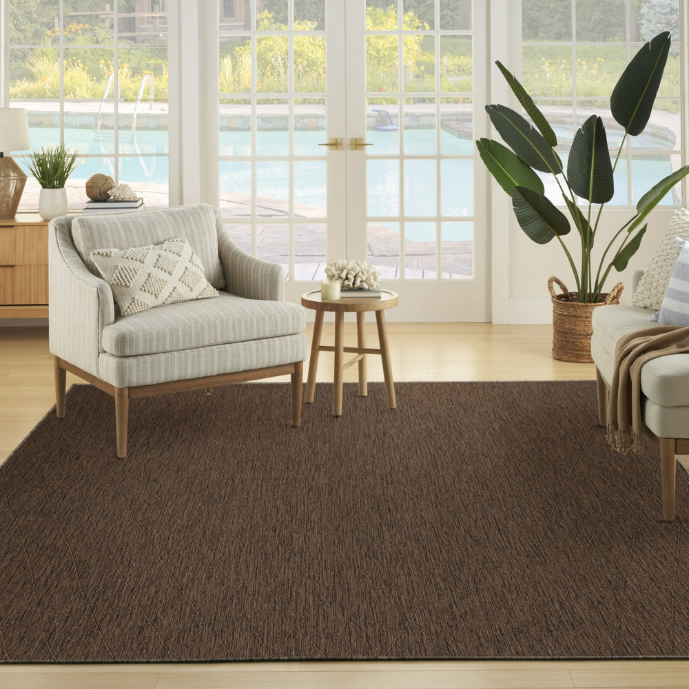 Nourison Practical Solutions PSL01 Mocha Area Rug Room Image Feature