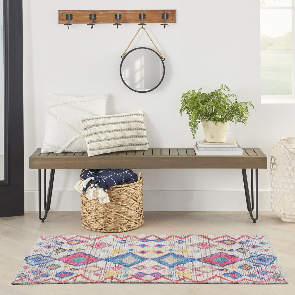 Nourison Rosedale RDL20 Yellow 605 Area Rug Room Image Feature