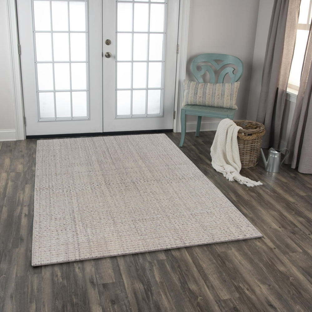 Rizzy Cable CBA698 Gray Area Rug Room Image Feature