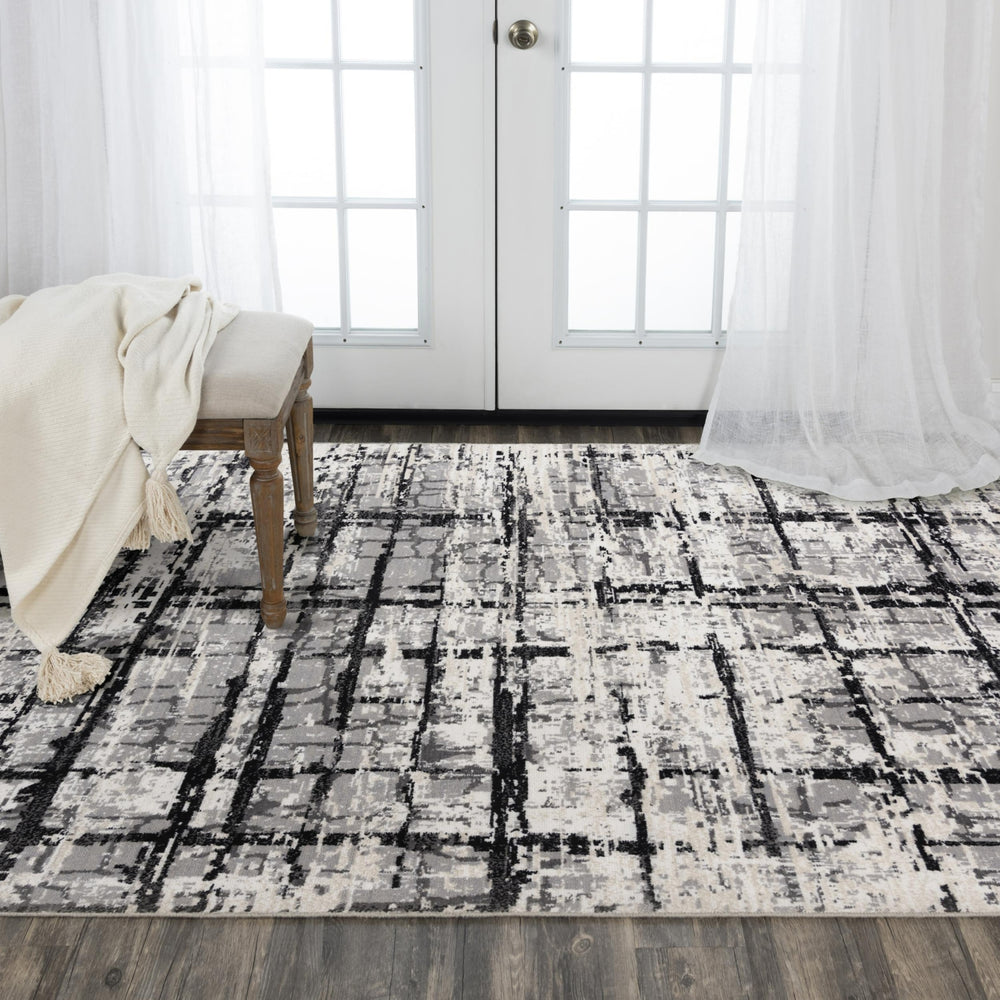 Rizzy Couture CUT117 Black / Ivory Area Rug Room Image Feature
