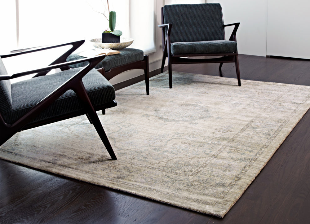 Loloi Nyla NY-15 Beige / Blue Area Rug Roomscene Feature