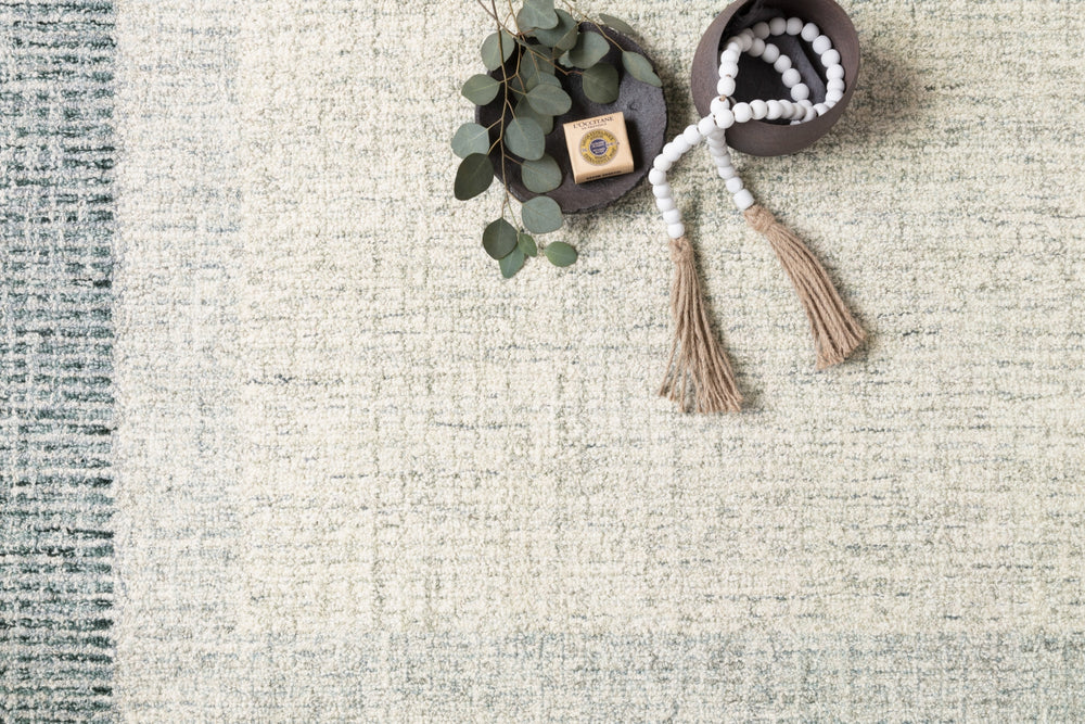 Loloi Rosina ROI-01 Grey/Blue Area Rug Lifestyle Image Feature