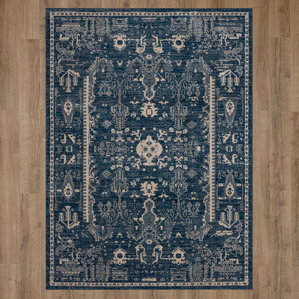 Karastan Zephyr Rotorua Majolica Blue Area Rug Incredible Rugs and Decor