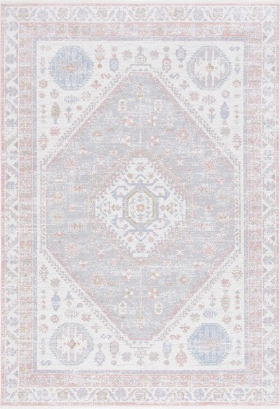 Safavieh Bayside BAY118 Ivory/Blue Pink Machine Washable Area Rug