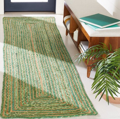 Safavieh Cape Cod CAP202Y Green / Natural Area Rug Room Scene Feature