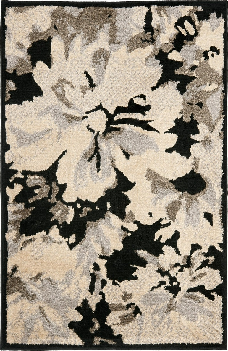 Safavieh Kashmir KAS118 Black/Ivory Area Rug