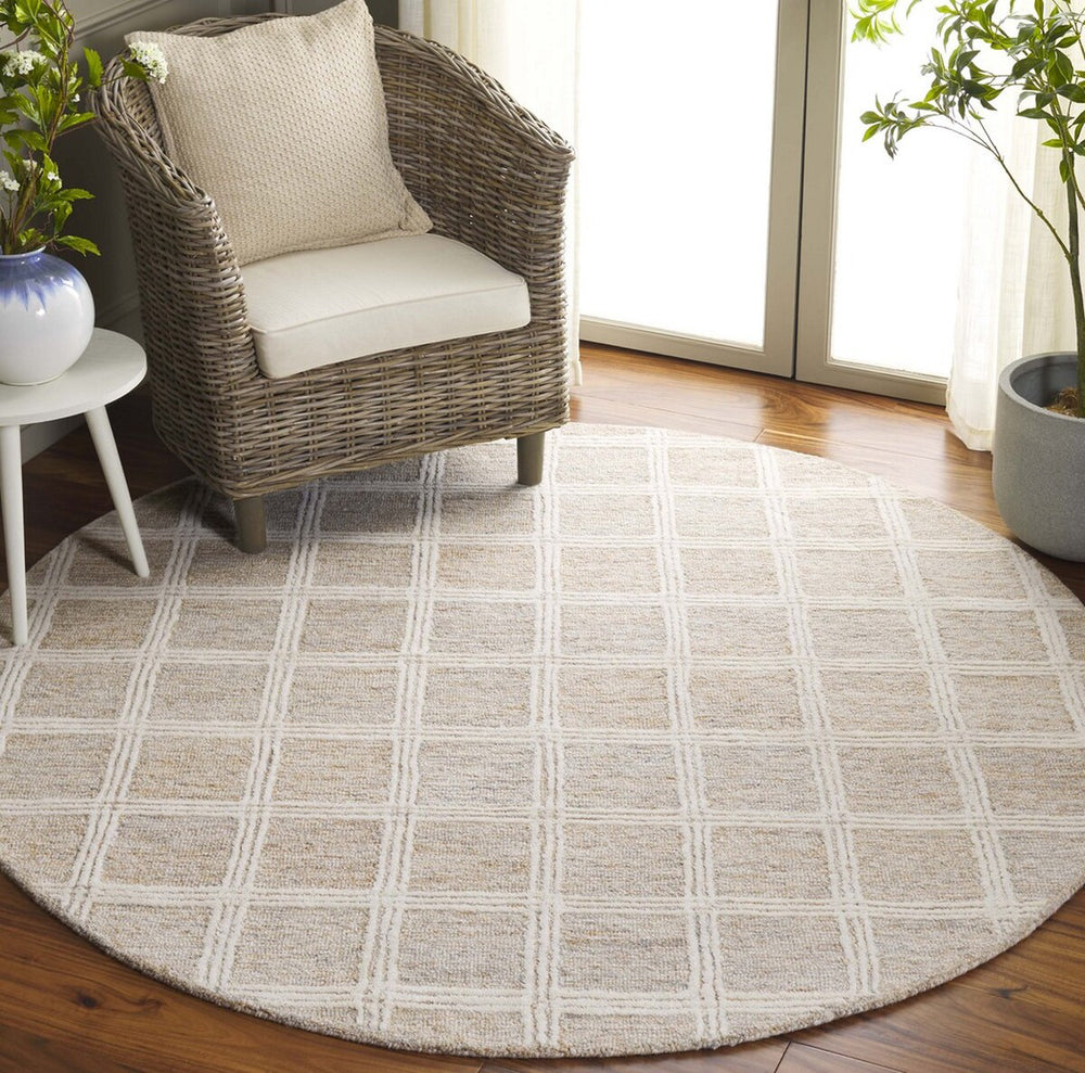 Safavieh Pine PNE103Q Rust / Ivory Area Rug Room Scene Feature