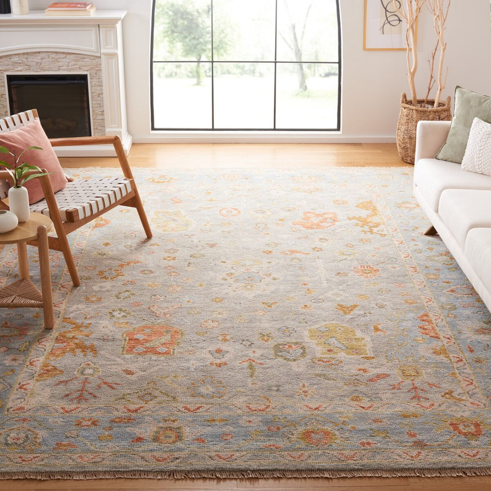 Safavieh Samarkand SRK129M Blue / Grey Area Rug Room Scene Feature