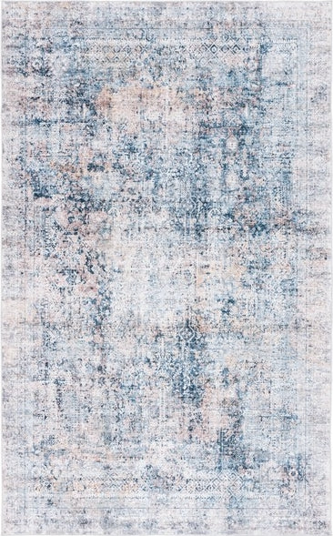 Safavieh Santa Monica STM539 Navy/Beige Machine Washable Area Rug
