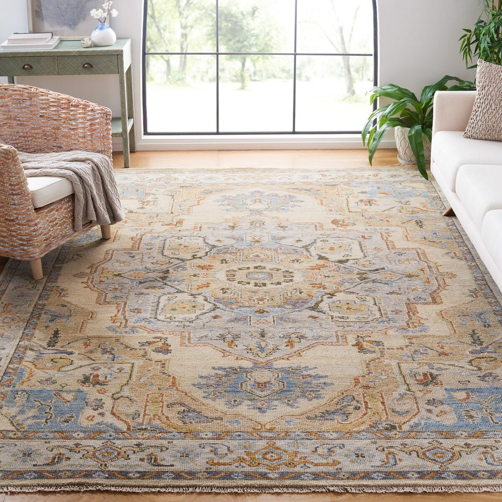Safavieh Sultanabad SUL1102B Beige / Grey Area Rug Room Scene Feature