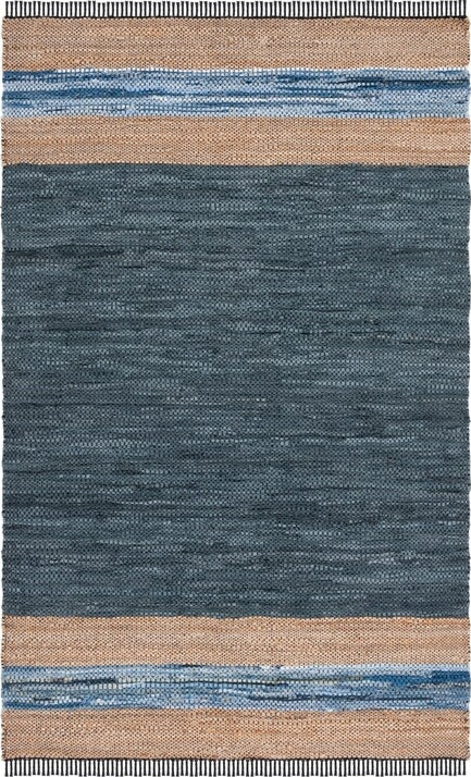 Safavieh Vintage Leather VTL602M Blue/Natural Area Rug