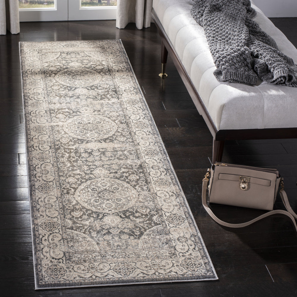Safavieh Vintage Persian VTP457H Dark Grey/Ivory Area Rug Room Scene Feature