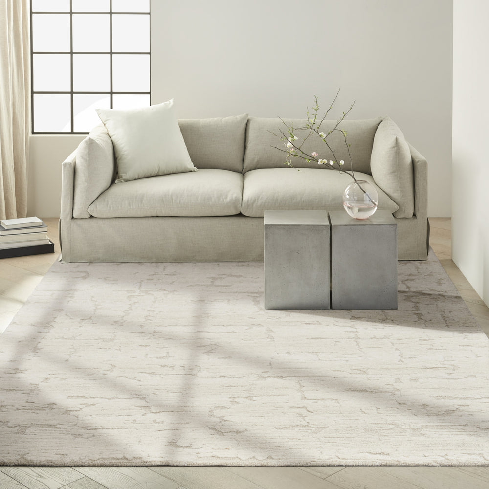 Calvin Klein Ck009 Sculptural SCL01 Ivory Area Rug Room Image Feature