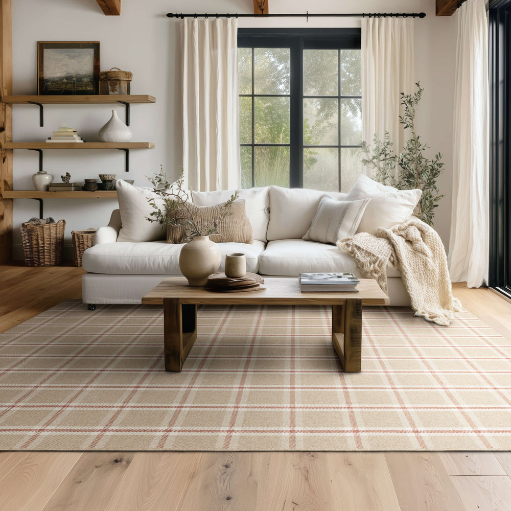 Karastan Scofield Red Area Rug Lifestyle Image Feature