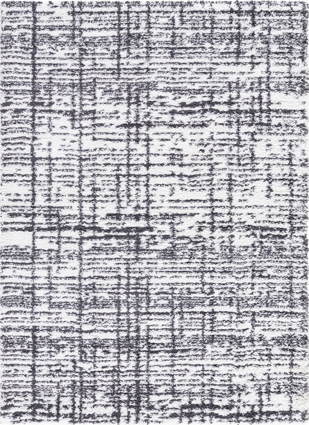 Livabliss Sacramento Shag SCS-2304 White Area Rug