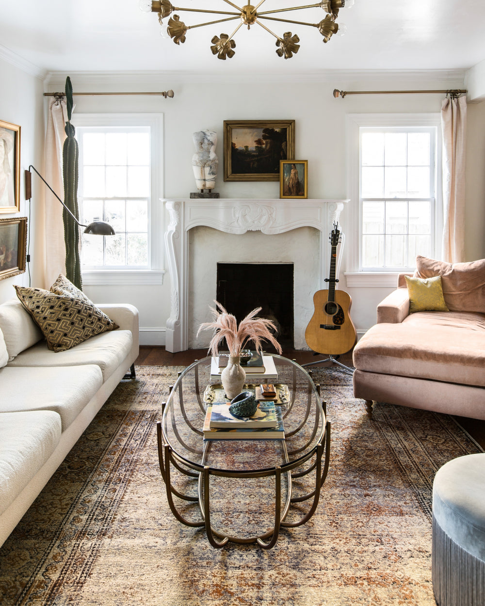 Loloi Sebastian SEB-05 Natural/Brick Area Rug Lifestyle Image Feature