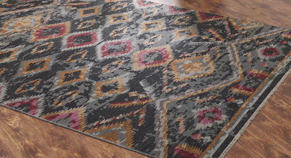 featured Ancient Boundaries Sena Color SEN-1185 Black Area Rug Floor Image