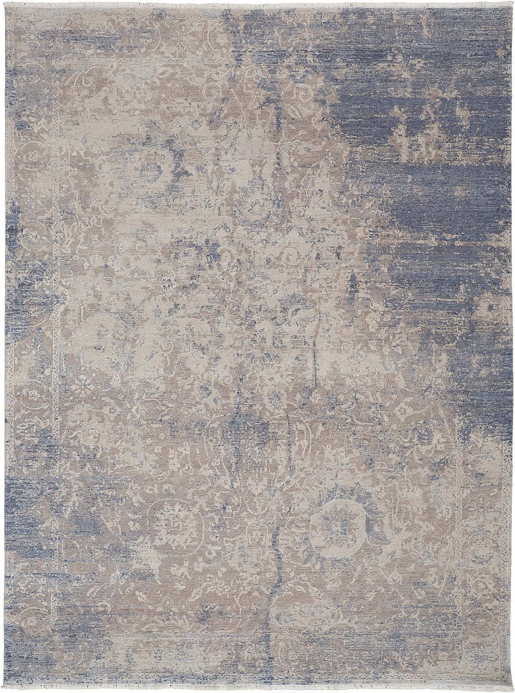 Havila Fine Rugs Locarno S1018 Gray/Blue Area Rug – Incredible Rugs and ...