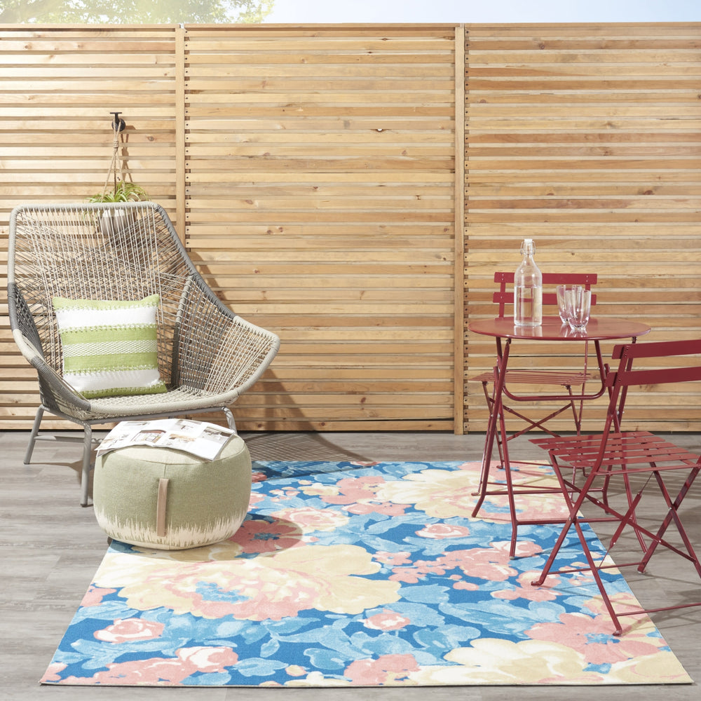 Nourison Sun N' Shade SND85 Blue Area Rug by Waverly Room Image Feature